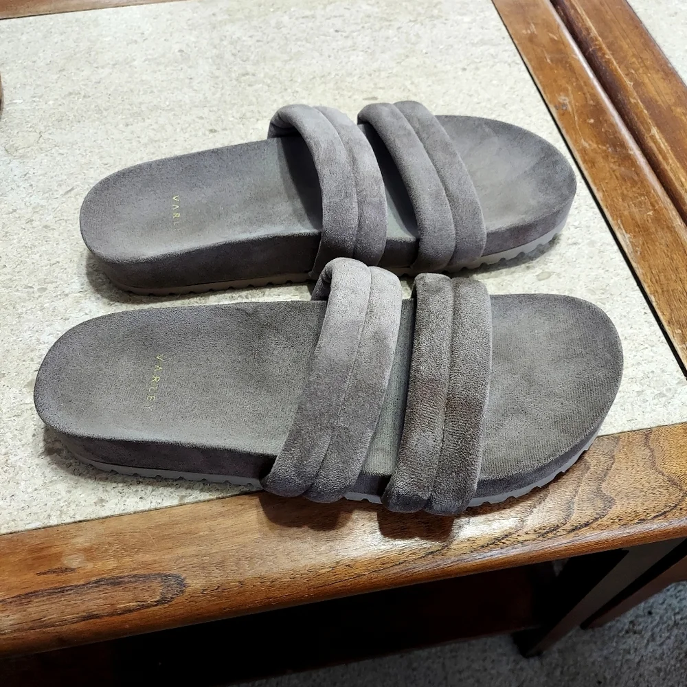Varley Giles Slides Taupe Size 10